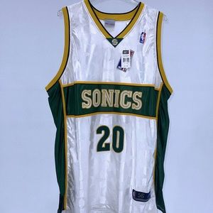 2 Piece Set Authentic Mens Reebok Garry Payton Supersonic NBA Throwbacks Size 56